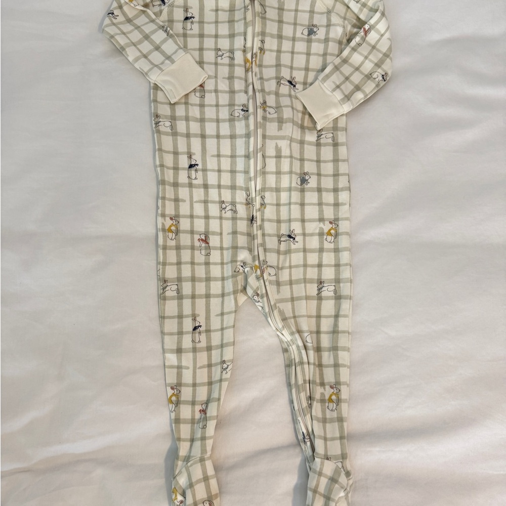 Pehr Zipper Footie 6-12M